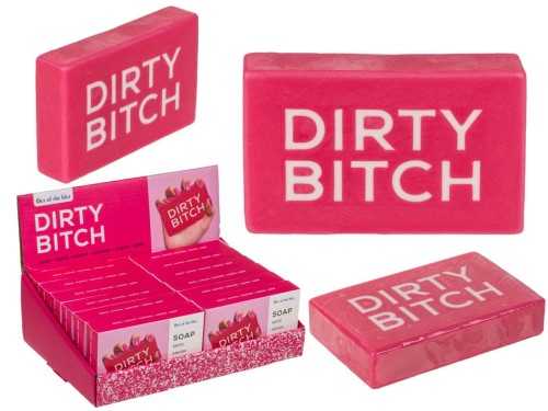 Truskawkowe mydło DIRTY BITCH śmieszne mydełko 2.jpg