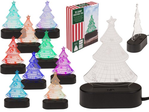 Choinka LED zmieniająca kolory ŚWIECĄCA 19 cm .jpg