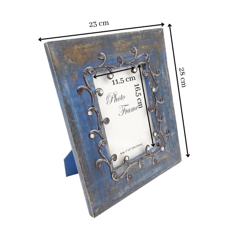 RAMKA 13x18 drewno mangowe NA ZDJĘCIE metal retro 3.jpg