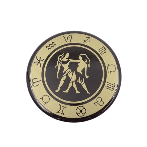 ZNAK ZODIAKU Bliźnięta MAGNES emalia NA LODÓWKĘ .jpg
