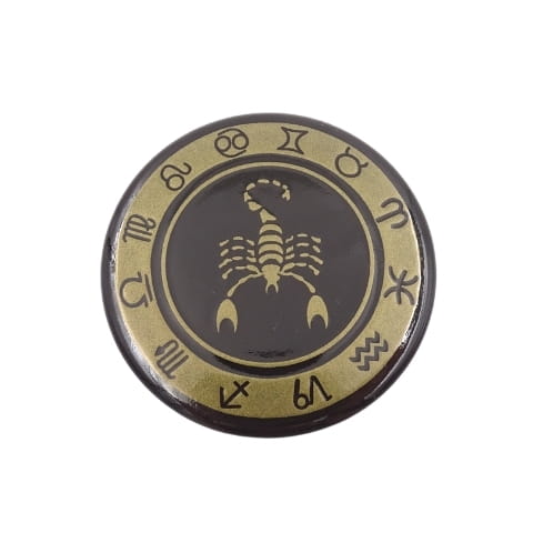 ZNAK ZODIAKU Skorpion MAGNES emaliowany NA LODÓWKĘ .jpg