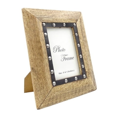 RAMKA 10x15 z drewna mangowego z metalowymi nitami 1.jpg