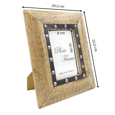 RAMKA 10x15 z drewna mangowego z metalowymi nitami 2.jpg