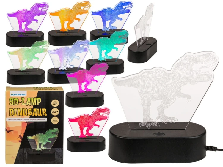LAMPKA Dinozaur LED zmieniająca kolory LAMPA .jpg