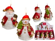 ŚWIECZKA świąteczna bałwan Św. Mikołaj ŚWIECA 8h 2.jpg