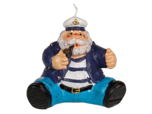 ŚWIECA żeglarz z fajką ŚWIECZKA MARYNARZ KAPITAN 1.jpg