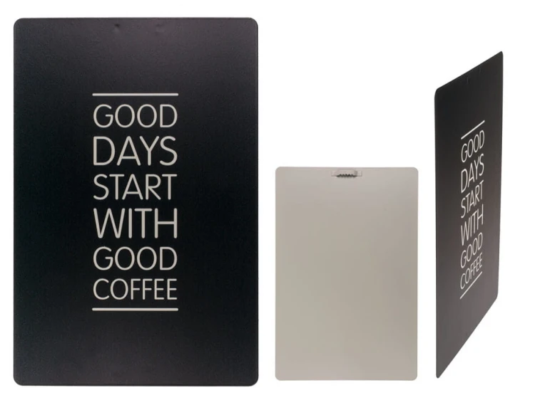 METALOWA TABLICZKA Good days start with good coffee .jpg