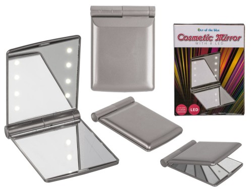 Kieszonkowe LUISTERKO z LED SKŁADANE ŚWIECĄCE .jpg