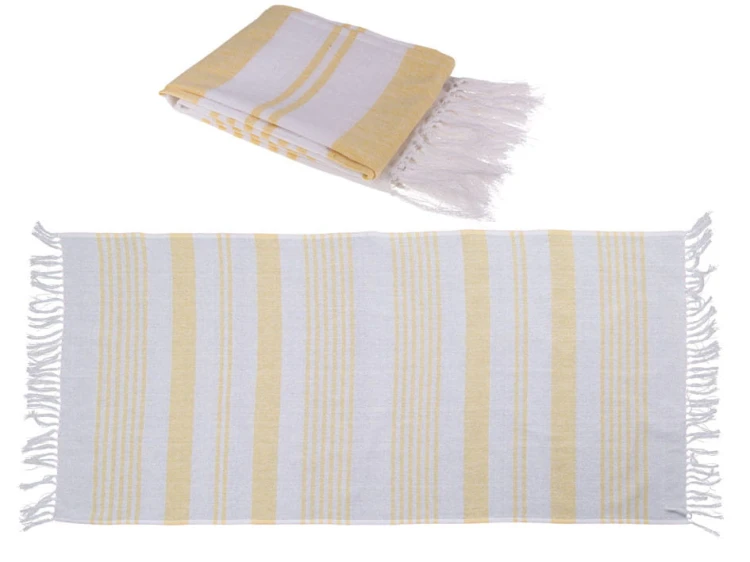 RĘCZNIK typu TURECKI Hammam biało-żółty 80x170 cm .jpg