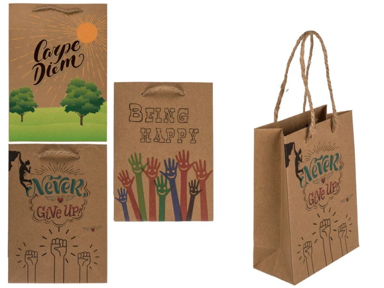 TORBA PREZENTOWA kraftowa slogany 11,5x6x16 cm MIX 2.jpg