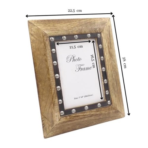 RAMKA 13x18 drewno mangowe metalowe nity ZDJĘCIE 2.jpg