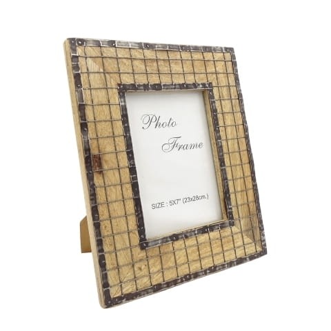 RAMKA 13x18 drewno mangowe metalowe wzory ZDJĘCIE 1.jpg