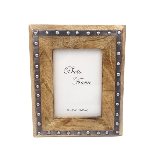 RAMKA 13x18 ZDJĘCIE drewno mangowe metalowe nity 2.jpg