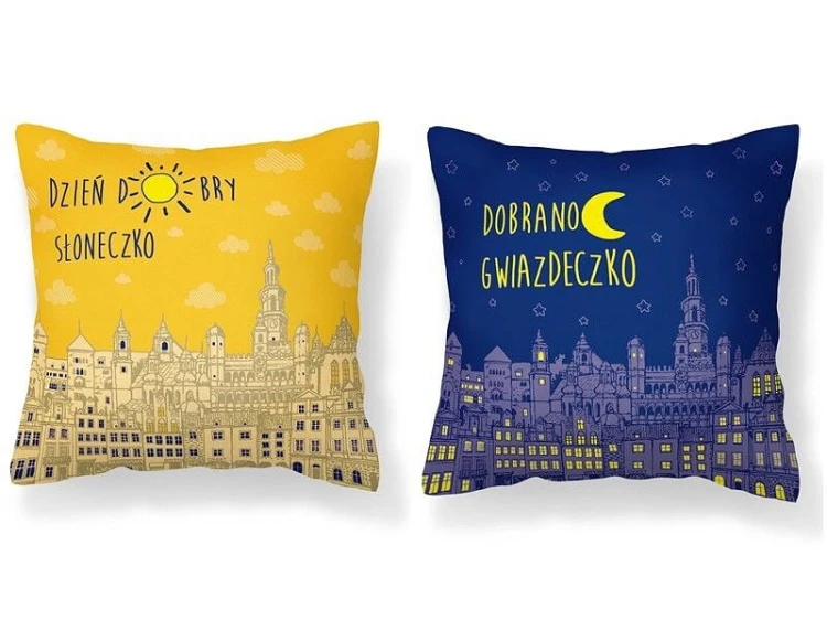 DEKORACYJNA POUSZKA Dzień dobry  Dobranoc PODUCHA .jpg