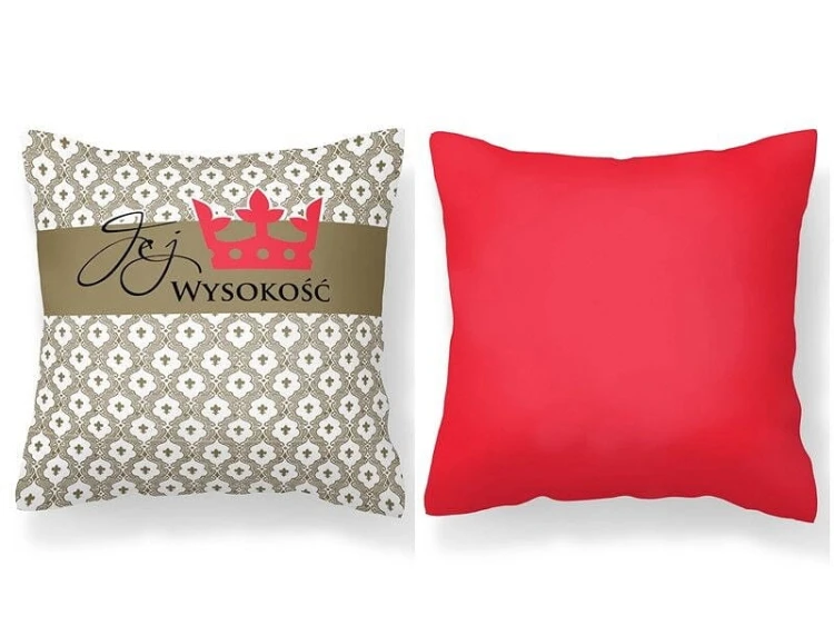 DEKORACYJNA POUSZKA Jej Wysokość PODUCHA z grafiką .jpg