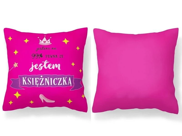 DEKORACYJNA POUSZKA jestem księżniczką PODUCHA .jpg