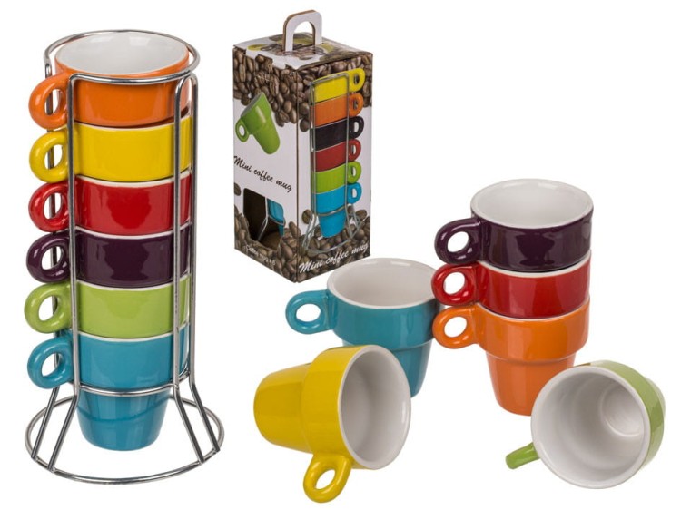 ZEST CERAMICZNYCH KUBECZKÓW ESPRESSO 6 SZT STOJAK .jpg