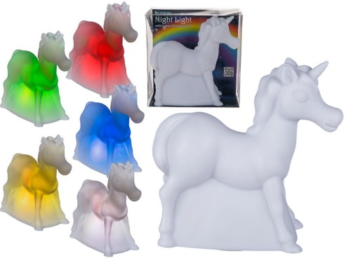 LAMPKA JEDNOROŻEC LED NOCNA 3D ZMIENIAJĄCA KOLORY