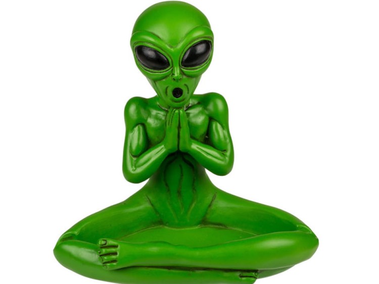 POPIELNICZKA Obcy jogin JOGA UFO ufoludek ZIELONA 1.jpg
