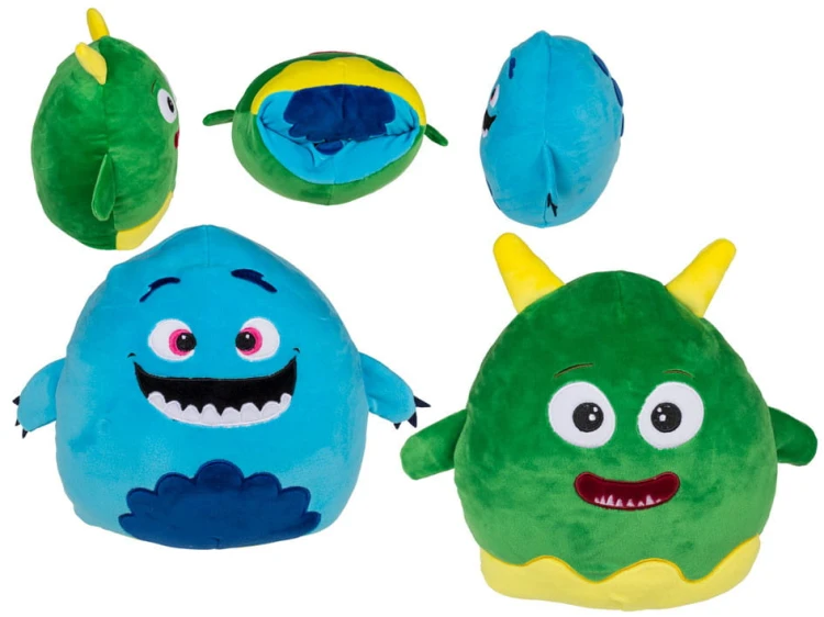 DWUSTRONNY PLUSZAK zielony - niebieski potwór XL .jpg