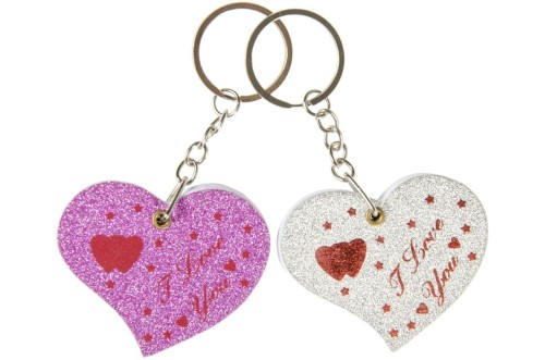 BRELOK brokatowe serce notesik BRELOCZEK SERDUSZKO 2.jpeg