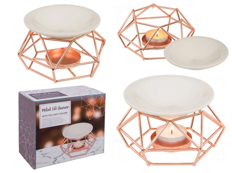 KOMINE DO OLEJKÓW zapachowych metal RÓŻOWE ZŁOTO .jpg