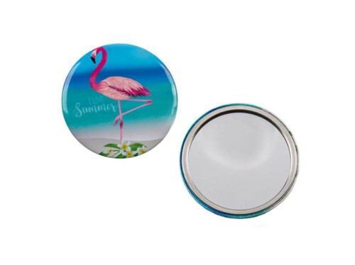 KIESZONKOWE LUSTERKO FLAMINGI OKRĄGŁE TOREBKI MINI 1