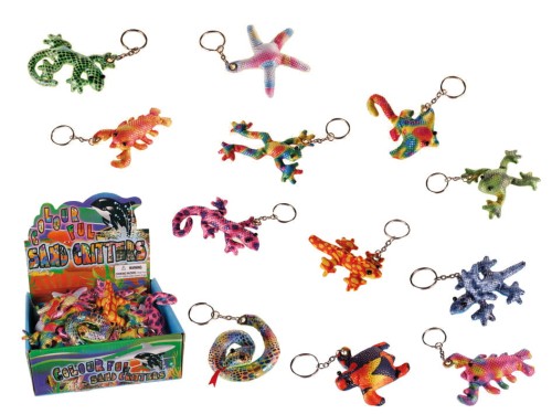 BRELOK ZWIERZĄTKA WYPEŁNIONE PIASKIEM WĄŻ ŻABA 2