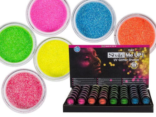 Błyszczące pył na twarz i ciało produkcja UK Mix 2