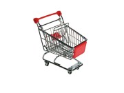 MINIATUROWY WÓZEK NA ZAKUPY NA BIURKO PRZYBORNIK 1