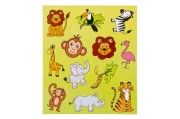 Zestaw NAKLEJEK 12 szt - Wild animals NALEPKI (1).jpg