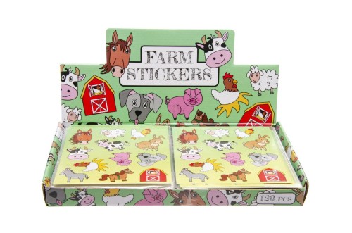 Zestaw NAKLEJEK 12 szt Zwierzęta na farmie NALEPKI (2).jpg