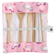Bambusowe sztućce w etui - Jednorożec BAMBUS 7elem (5).jpg