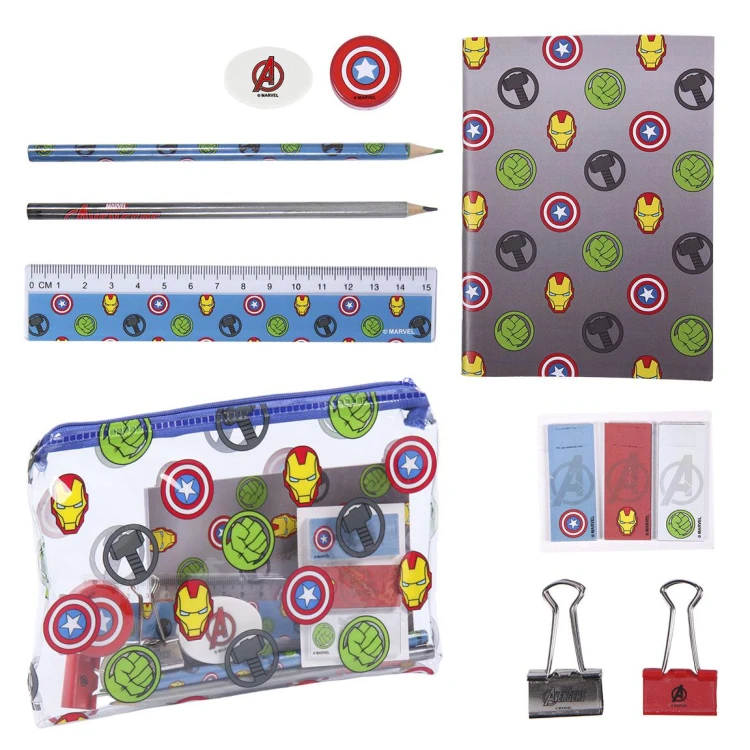 Zest przyborów szkolnych Avengers Marvel LICENCJA .jpg