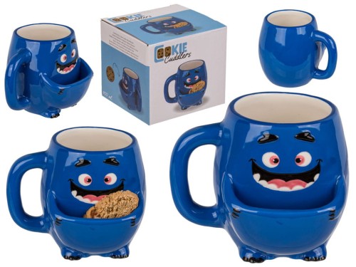 Ciasteczkowy kubek Niebieski potworek z Kieszonką .jpg