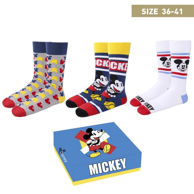 Skarpetki Myszka Mickey 3 PARY rozm 36-41 Disney .jpg