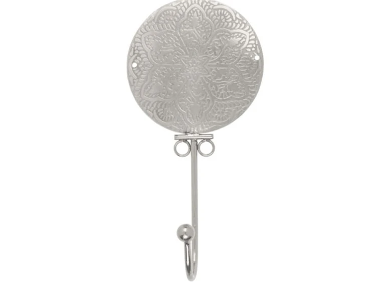 Metalowy Hak ścienny Srebrny Ozdobny Wieszak wzory 1.jpg