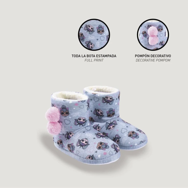 Domowe botki dziewczęce LOL - rozmiar 2829-3435 (5).jpg