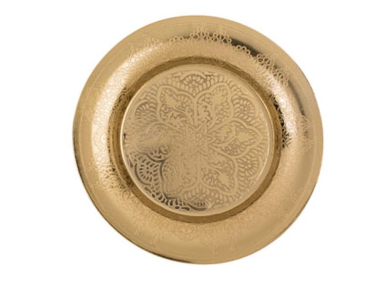 Metalowy Talerzyk złoty Talerz Złoty ze wzorem Mix 1.jpg