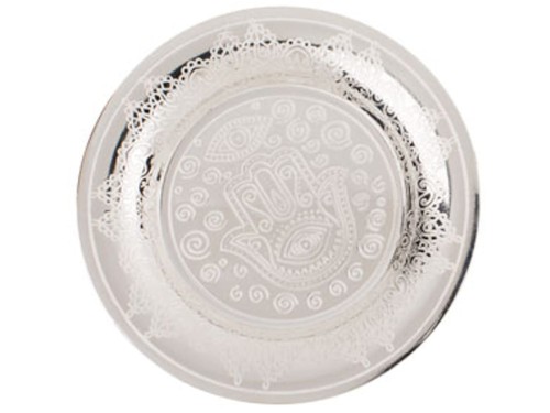 Metalowy Talerzyk srebrny Talerz Złoty mix wzorów 1.jpg