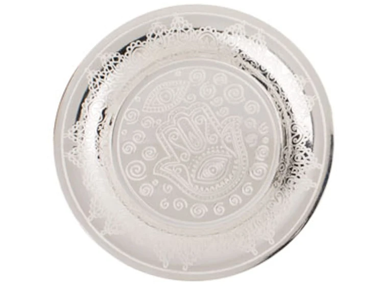 Metalowy Talerzyk srebrny Talerz Złoty mix wzorów 1.jpg
