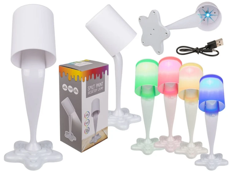 Rozlana lampka LED - biała USB Zmienia Kolory .jpg