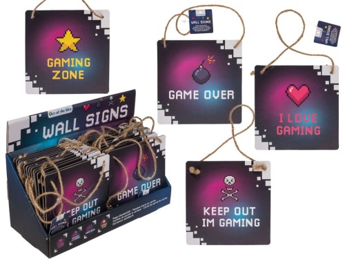Tabliczka Gracza Wisząca na ścianę Game Over wzory 2.jpg