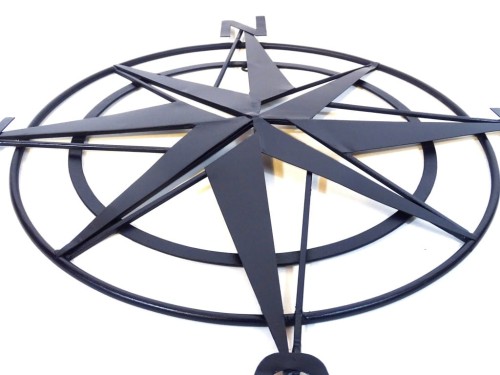 Wielka metalowa Róża Wiatrów 62cm Dekoracja Morska (2).jpg