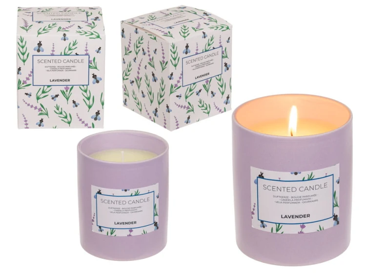 Świeca zapachowa w słoiczku - lawenda Pachnąca 31h .jpg