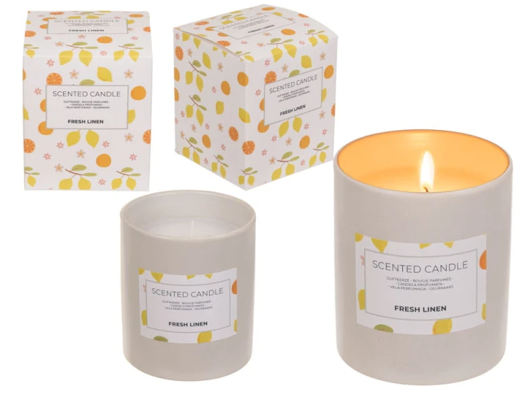 Świeca zapachowa w słoiczku Świeży len Zapach 31h .jpg