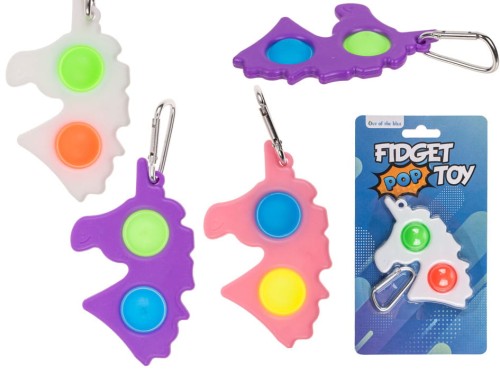 Brelok jednorożec Fidget Pop Breloczek Popit mix 2.jpg