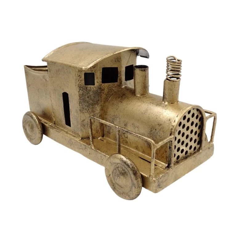 Retro lokomotywa - model metalowy Parowa Figurka (4).jpg