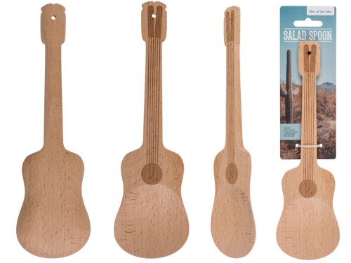 Muzyczna łyżka drewniana gitara 2 do sałatek Muzyk .jpg