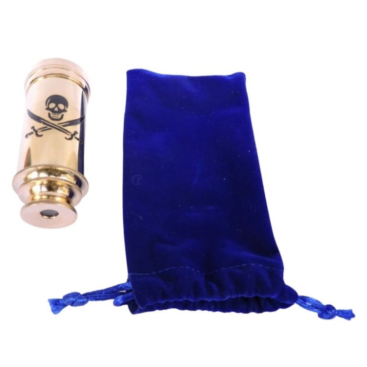 Lunetka w pirackim stylu Mosiądz Składana Marynarz (2).jpg